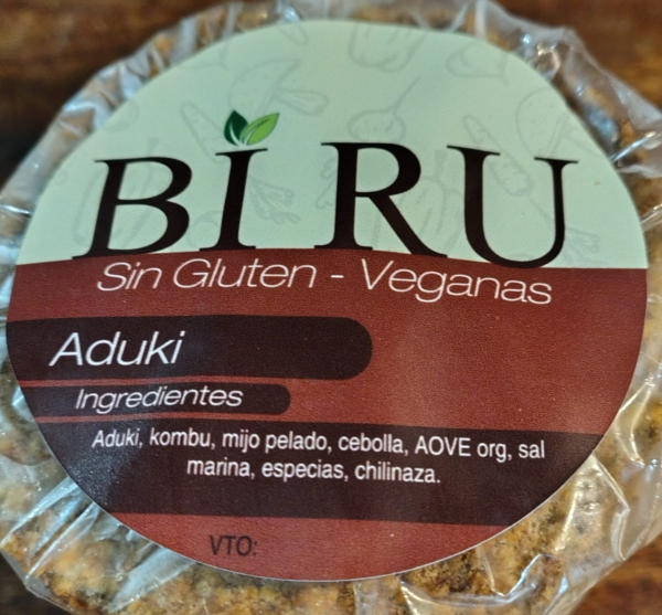 BIRU - Hamburguesas de Aduki s/TACC