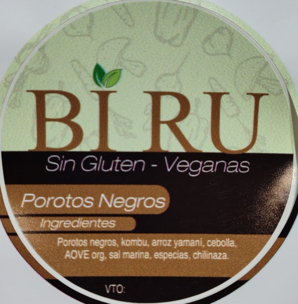 BIRU - Hamburguesas de Porotos negros s/TACC