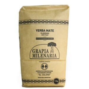 Yerba Mate. El Colono-Grapia Milenaria 1kg